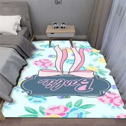 MINISO Romantic Barbie Pink Heart Carpet for Living Room Bedroom Kid's Room Area Rug Non-slip Mat Sofa Table Mats Home Decor