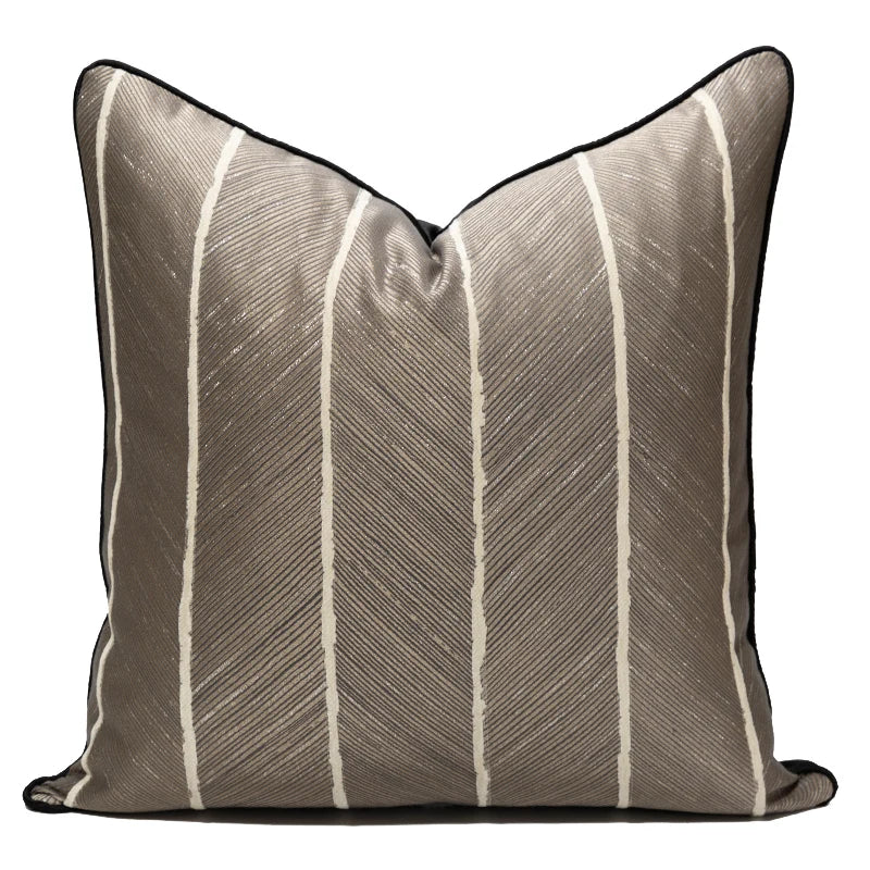 Arabic Style Throw Pillow Cover Luxury Jacquard Hotel Decoration Macrame Gray Square Cushion Cover Custom Tassel