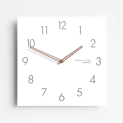 2025 new Silent Large Modern White Square Wall Clock for Living Room Bedroom Dining Room Fresh Clocks Wall Home Decor