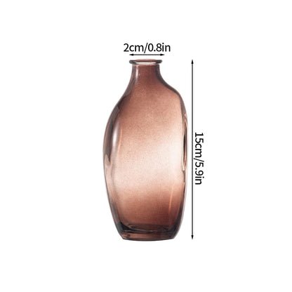 Glass Flower Vase Retro Vase for Flowers Home Decoration Decorative Vase Office Desk Ornament Vases for Centerpieces Florero