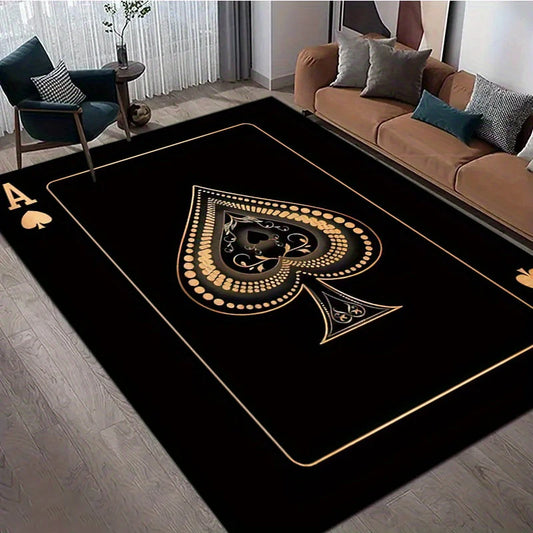 1pc Christmas Area Large Mat Red Heart A Mat Home Sofa Coffee Table Rug Dining Table Mat Kitchen Game Room Entrance Floor Decor