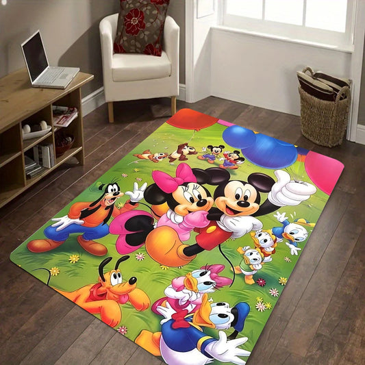 MINISO Mickey Donald Duck HD Printed Carpet.Living Room Mats Sofa Coffee Table Large Area Rug,Kitchen,Balcony Carpets,DoorMat