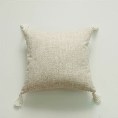 Cushion Cover Pillow Cover Decorative Yellow Linen Home Sofa Pillow Cover For Living Room Car Bedroom Pillowcase