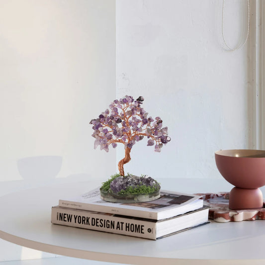 Crystal Money Tree Crystal Stone Rainbow Natural Gem Sitting Floor Style Home Room Study Decoration