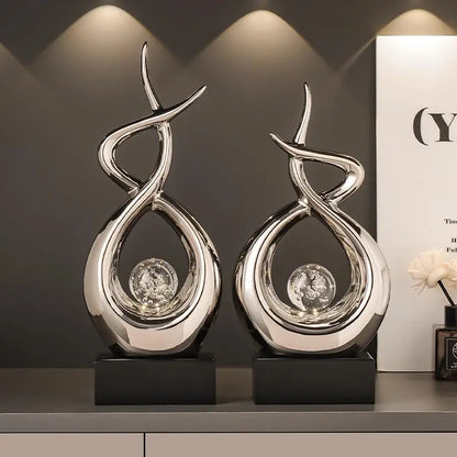 Modern Luxury Office Entrance Living Room TV Cabinet Decorative Accories Cerc Abstract ape Creative Scenic Spot