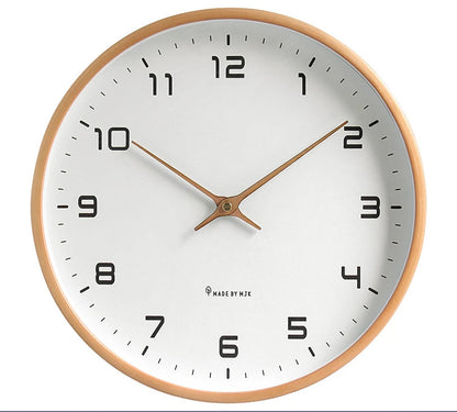 Nordic Solid Wood Wall Clock Living Room Household Clock Decoration Silent Clock Japanese Modern Light Luxury Creative Clock