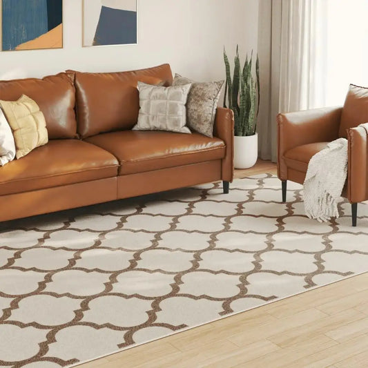 Multicolor Short Pile Indoor & Outdoor Area Rug 190x300 cm Non-Slip Design