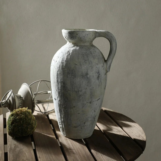 30.4CM High Ceramic Vase For Home Decoration Vintage Handmade Style Dried Flowers Decorative Accessories For Home Decor