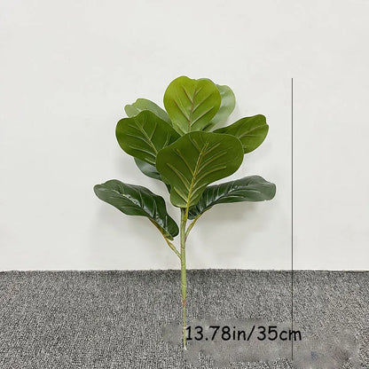 70in Ficus Artificial Tree Large Tropical Plants Plastic Fake Leafs Green Real Touch Banyan Tree For Home Garden Room Shop Decor