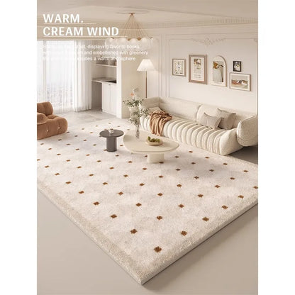 VIKAMA 1pc Rugs Living Room Premium Light Luxury Coffee Table Carpet Home Nordic Ins Style Bedroom Floor Mats