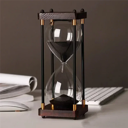 HRBAJ-Luxury Retro Hourglass 30 Minutes - Elegant Hourglass For Office, Study & Home Decor, Perfect As Decompression Gift