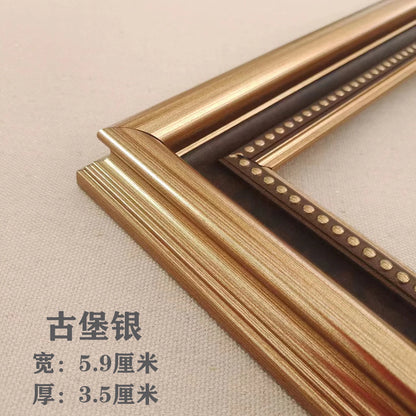 European Retro Light Luxury Niche Style Picture Frame Classical Oil Painting Frame Designer Framing Gravures Home Decoration