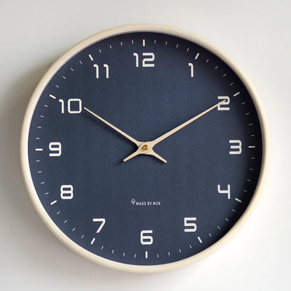 Nordic Solid Wood Wall Clock Living Room Household Clock Decoration Silent Clock Japanese Modern Light Luxury Creative Clock