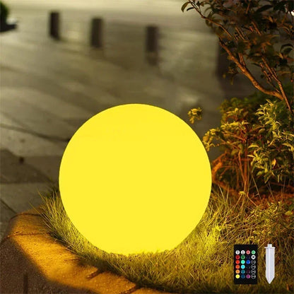 New 15-25cm Solar Moon Light Outdoor LED Lighting Lamp Garden Atmosphere Decorative Lamp Spherical Control Light Lawn Lamp