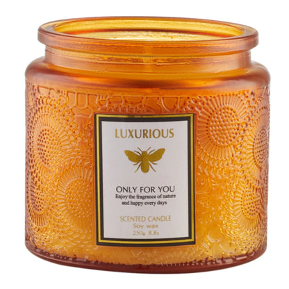 【Lifeideas】Natural Soy Candle Lasting Fragrance Candles for Home Scented Smokeless Burning Scented Candle Gift