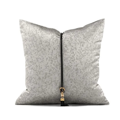 Arabic Style Throw Pillow Cover Luxury Jacquard Hotel Decoration Macrame Gray Square Cushion Cover Custom Tassel