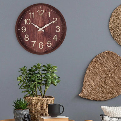 Wall Clock Silent Minimalism Hanging Watch Elegant Bedroom Hallway Home Dinner Sweep Movement Clocks Decoration