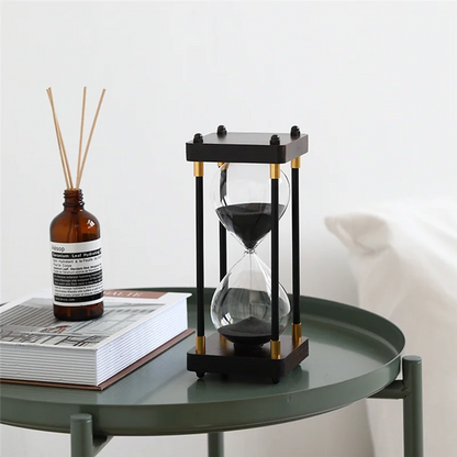 HRBAJ-Luxury Retro Hourglass 30 Minutes - Elegant Hourglass For Office, Study & Home Decor, Perfect As Decompression Gift