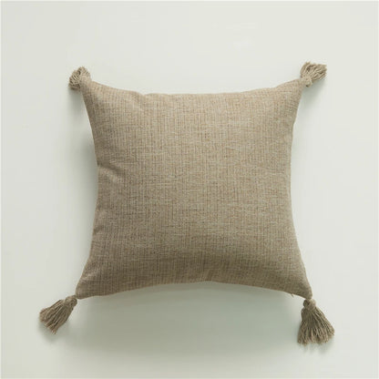 Cushion Cover Pillow Cover Decorative Yellow Linen Home Sofa Pillow Cover For Living Room Car Bedroom Pillowcase