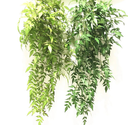 Artificial een Plant Southern Heaven Bamboo Vine Wall Hanging Winding Branch Hotel Decoration Hanging Vine Soft Decoration ...