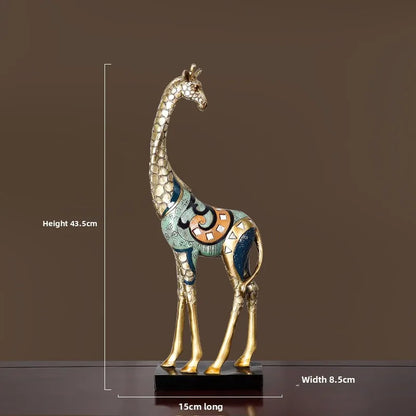 Giraffe-shaped ornaments, creative new home living room, TV cabinet, home decoration, gifts, modern light luxury furnishings