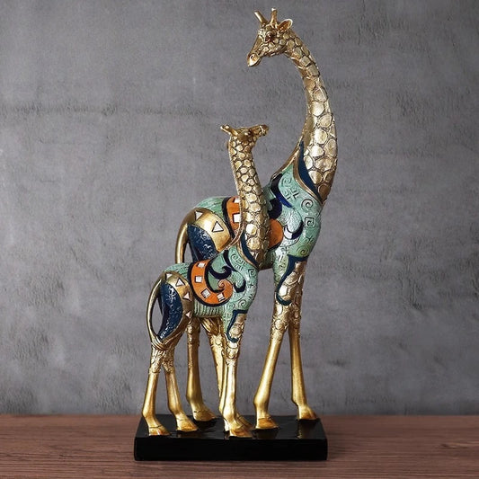 Giraffe-shaped ornaments, creative new home living room, TV cabinet, home decoration, gifts, modern light luxury furnishings