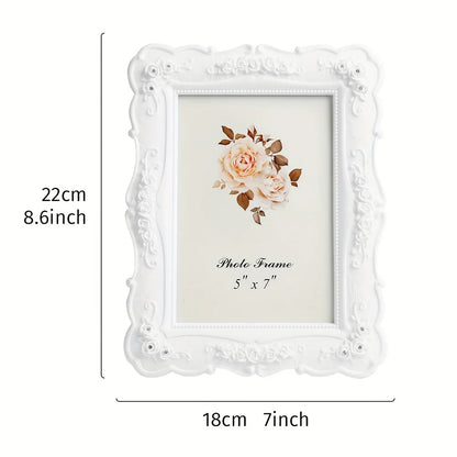 Pastoral style photo frame home table ornaments living room bedroom desktop decoration horizontal and vertical universal