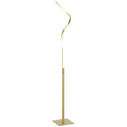 Modern Adjustable LED Floor Lamp with Dimmable Brightness Levels Standing Light for Living Room for bedroom Gold Finish