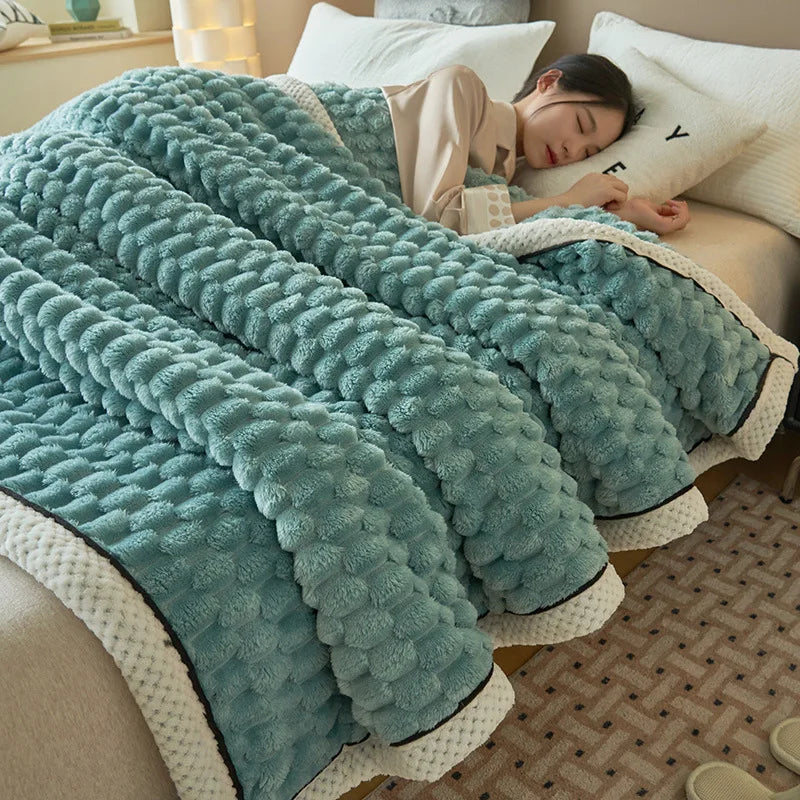 Turtle Velvet Fall Fluffy Throw Blanket Double Single Bed Blankets Autumn Warm Soft Pink Blanket Queen Size Bed Manta Para Sofa
