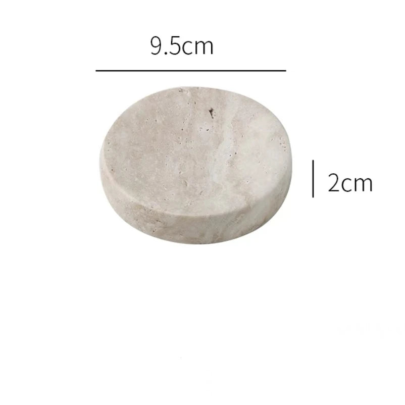 Luxury Travertine Bathroom accessories Toothbrush Holder Soap Dispenser Dish Natural Marble Home Modern Decoration