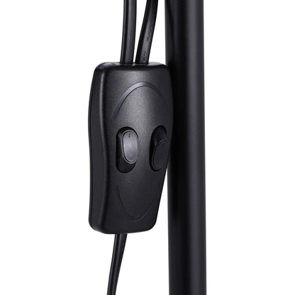 175CM Mother and Child Adjustable Floor Reading Lamp, Black