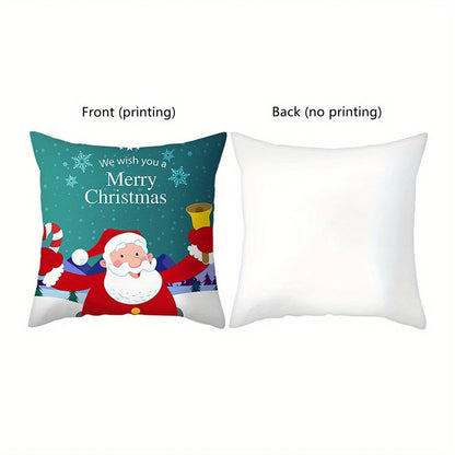 Green - rhyme Floral Fresh PillowcasesBedroom Living Room Sofa Home Decor Polyester Cushion Cover with Zipper
