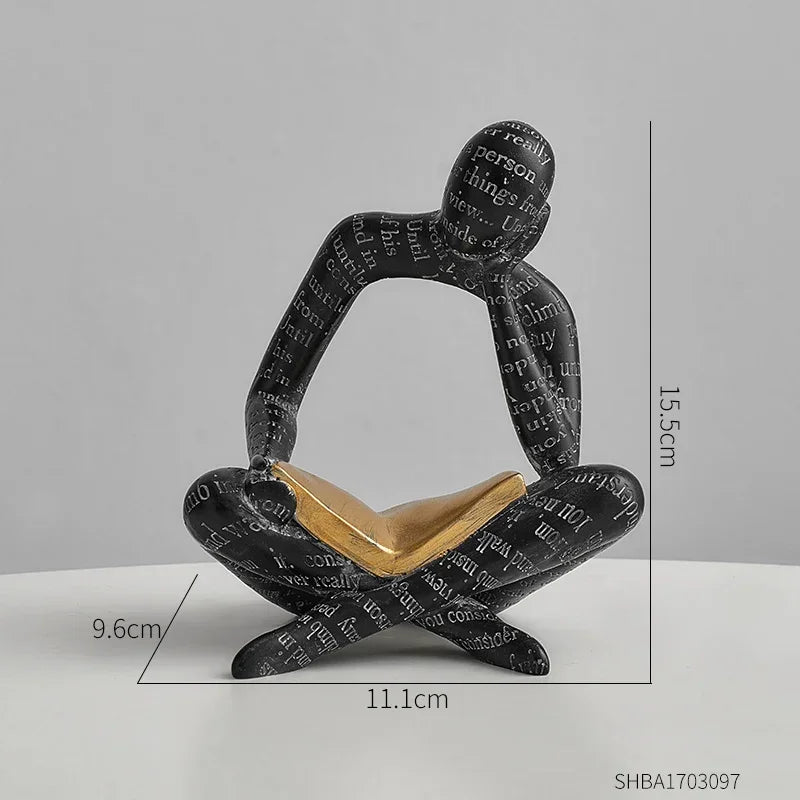 Abstract Figure Statue Modern Home Decoration Sculptures & Figurines for Interior Nordic Living Room Ornaments Table Decorations
