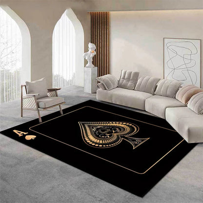1pc Christmas Area Large Mat Red Heart A Mat Home Sofa Coffee Table Rug Dining Table Mat Kitchen Game Room Entrance Floor Decor