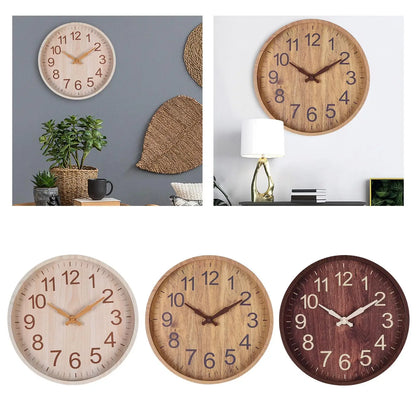 Wall Clock Silent Minimalism Hanging Watch Elegant Bedroom Hallway Home Dinner Sweep Movement Clocks Decoration