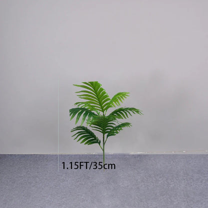 150cm Large Artificial Palm Tree Tropical Fake Plants Real Touch Palm Leafs Plastic Banyan Tree for Home Garden Shop Party Decor
