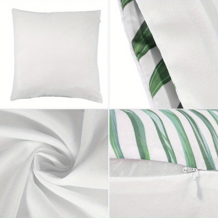 Green - rhyme Floral Fresh PillowcasesBedroom Living Room Sofa Home Decor Polyester Cushion Cover with Zipper